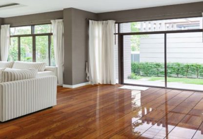 PARQUET SOL STRATIFIE DECOART - MERBAU EXTRA BRILLANT - GAMME VENISE - 1220mmX193mmX8mm 