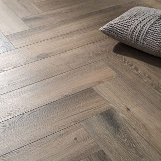 PARQUET SOL STRATIFIE DECOART BATON ROMPU CHENE FERRARA – GAMME VIEUX PARIS - 665mm x 133mm x 8mm - Certifié FSC Mix Credit
