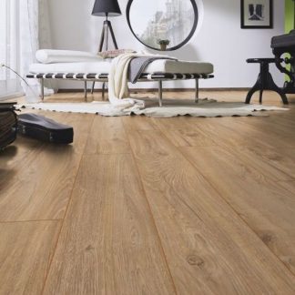 PARQUET SOL STRATIFIE DECOART CHENE AMERICO CLAIR STRATIFIE - GAMME MIAMI - 1375mmX188mmX12mm - Certifié FSC Mix Credit - PRIX POUR LE LOT DE 11.64M²