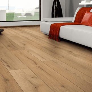PARQUET SOL STRATIFIÉ DECOART CHENE CENTURY TENDANCE BEIGE - COLLECTION ALEXANDRIE - 1380mm x 193mm x 7mm - Certifié PEFC 70%