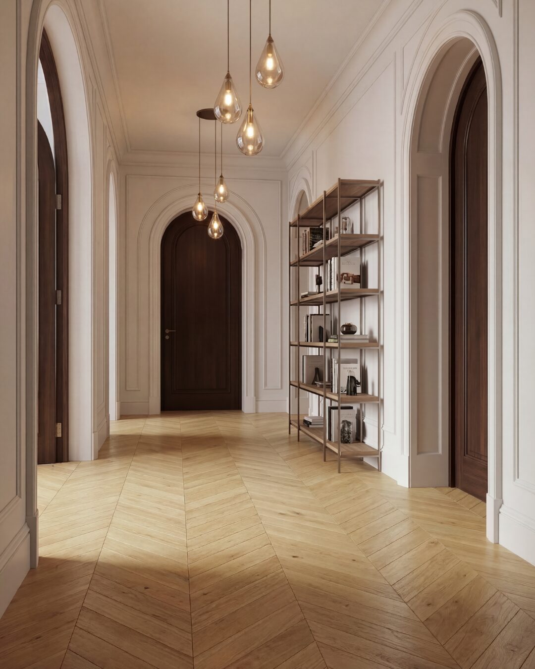 POINT DE HONGRIE 45°-  CONTRECOLLE - VERNI VILLAGE -  GO4 -  110X12X790mm - 3,2 mm de couche d'usure -Certifié PEFC 100%