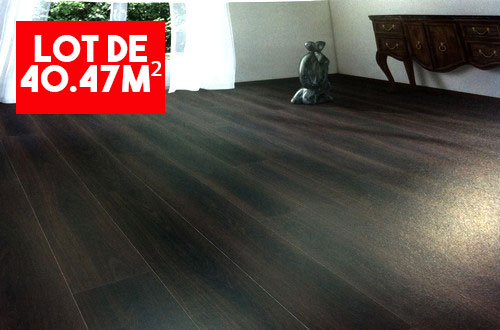 Sol Stratifié Chêne Fumé Foncé Authentic - Lot de 40,47m²