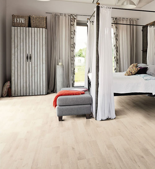 Sol Stratifié Chêne Artico Blanc Authentique - Lot de fin de Série de 95,46 m²