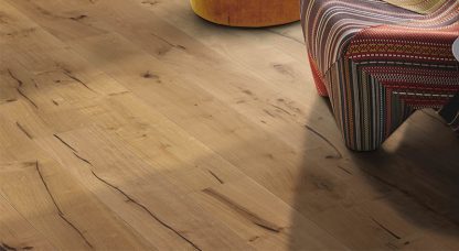 HARO PARQUET 3500 HDF Planche large à l'ancienne 2V Chêne Alabama brossé naturaLin plus Top Connect 180mm x12mm - Certifié PEFC 70%  - LOT DE 4.76M²