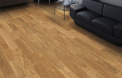 HARO PARQUET 4000 Planche large Prestige Chêne Markant permaDur Rainure & languette 120mm x10mm (compatible avec sol rafraîchissant) - Certifié PEFC 70%  - LOT DE 15.60M²
