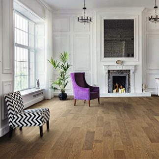 Haro chêne parquet 4000planche prestige fumé markant plus rainure languette L1000 120X10mm