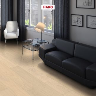 Haro chêne parquet blanc clair markant naturadur rainure languette 180X11mm
