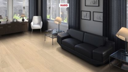 Haro chêne parquet blanc clair markant naturadur rainure languette 180X11mm