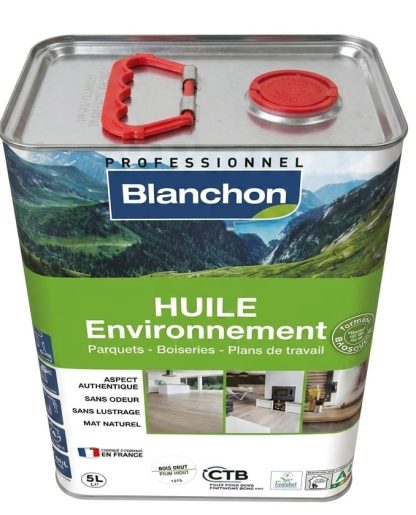 Blanchon huile environnement aspect bois brut 5L