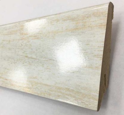 Plinthe mdf glamour aragon blanc 80X19X2400mm