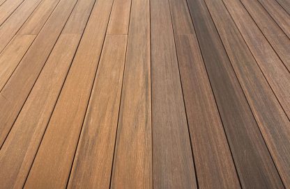 LAME DE TERRASSE COMPOSITE IPE CLIPSABLE 145X22X2200mm - OFFRE AVEC LAMBOURDES + CLIPS + BLOQUEURS