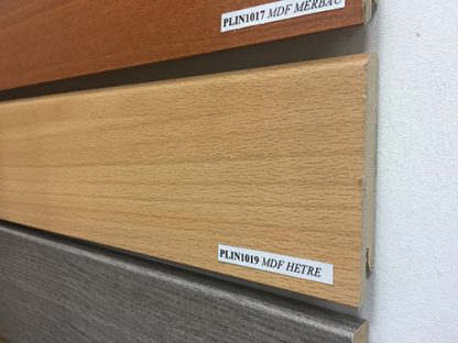 Plinthe mdf hêtre 80X15mm
