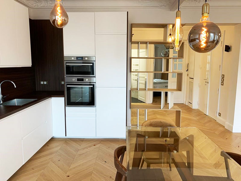 POINT DE HONGRIE 45° CHENE MASSIF CAMPAGNE VERNI MAT 90x14x L500mm GO 4 - Certifié PEFC 100% LOT DE 10,80 M2