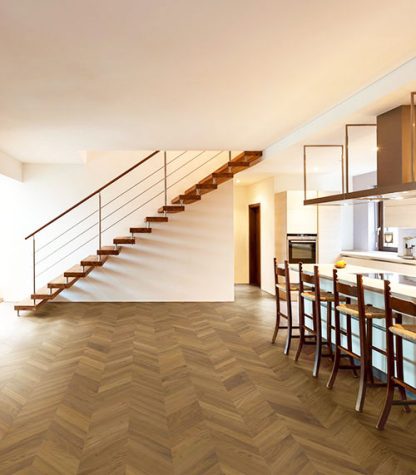 POINT DE HONGRIE CHENE CONTRECOLLE 100%  HUILE APENNINES 240mm x 22/5.5mm x 1450mm