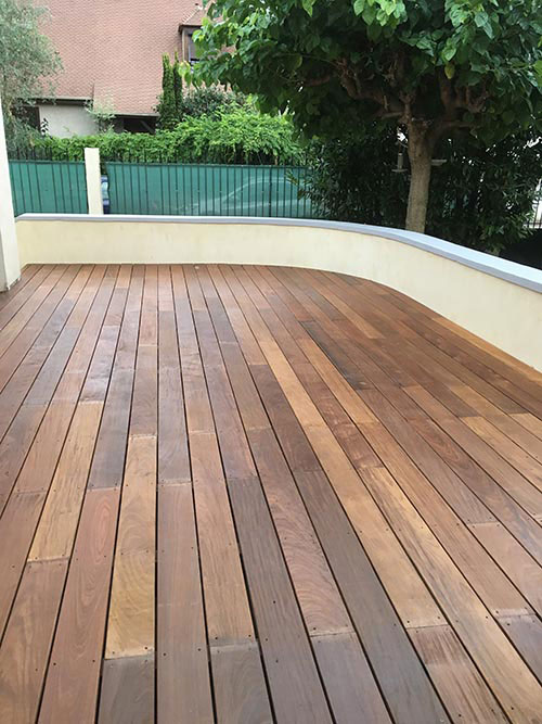 Lame de Terrasse Ipe Brut Deck 2 Faces Lisses 140x19x l1550mm