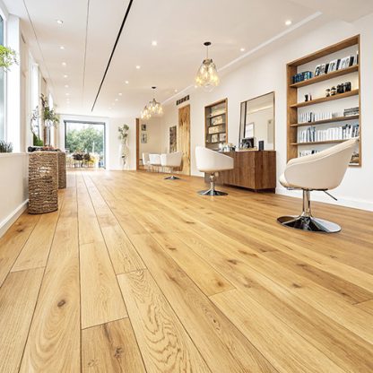 CHENE MASSIF VERNI BROSSE GO4 RUSTIQUE NATUREL SOLEIL D'OCCITANIE 150x15mm -Certifié FSC 100%