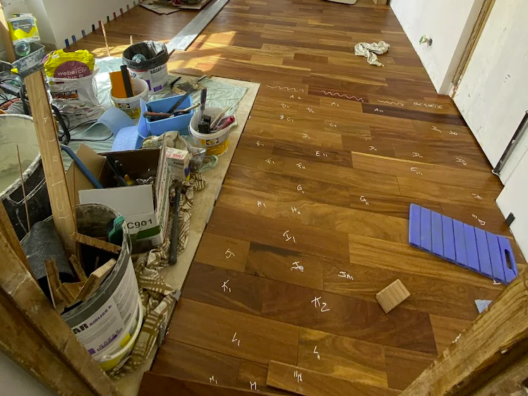 pose d'un parquet flottant