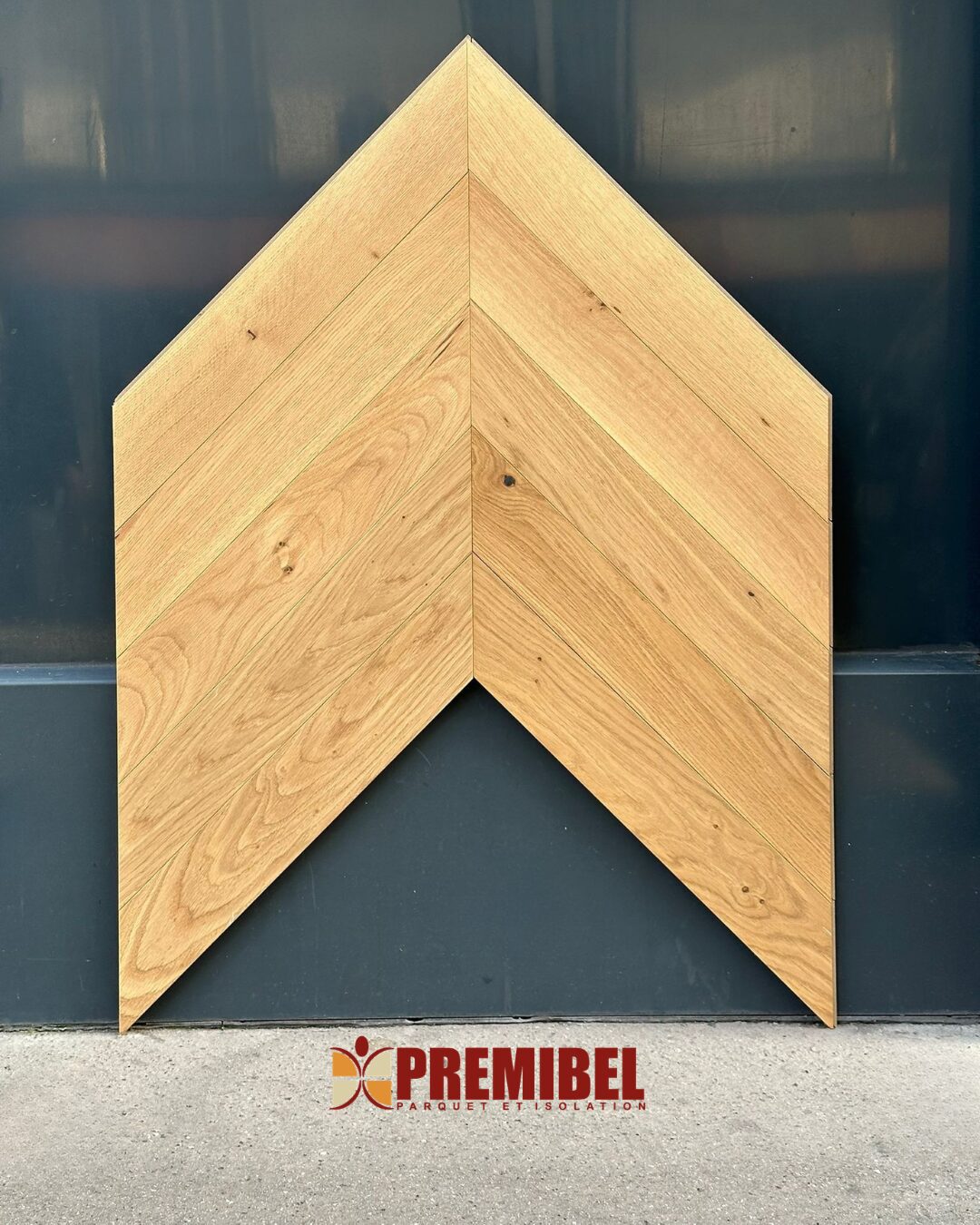 POINT DE HONGRIE 45° CHENE CONTRECOLLE VERNI BROSSE RUSTIQUE CESAR NATUREL 92X12X520mm GO-4 - 2,5mm de couche d'usure