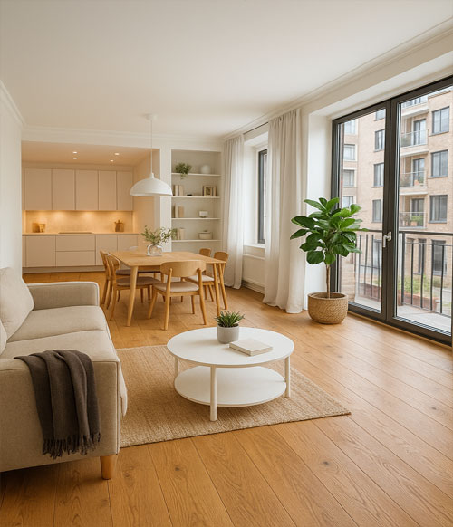 CHÊNE CONTRECOLLE RUSTIQUE VERNI BROSSE NATUREL HOUSTON 190X15X400mm A 1900mm 4mm de Couche d'usure - Certifié FSC 100 %