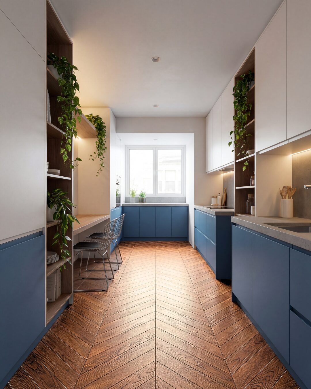 POINT DE HONGRIE 30° BAMBOU MASSIF VERNI CHENE CACAO GO-4 100X15X650mm