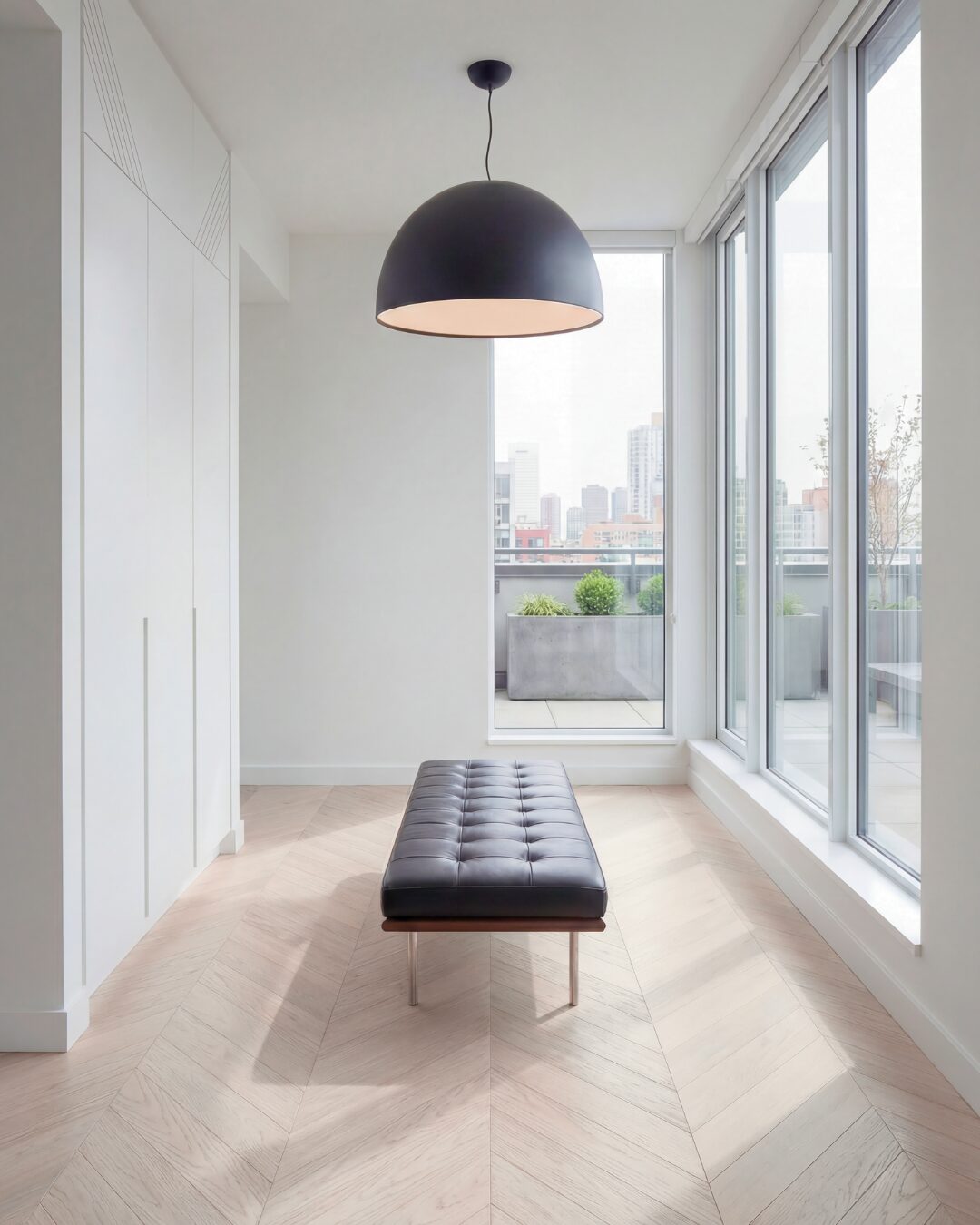 POINT DE HONGRIE 60° BAMBOU MASSIF VERNI CHENE GIVRÉ GO-4 100X15X650mm