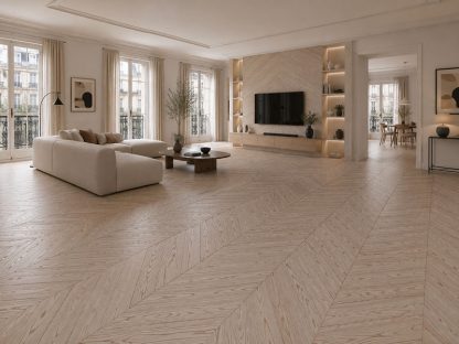 Point de hongrie bambou esprit chêne moka 100X15mm