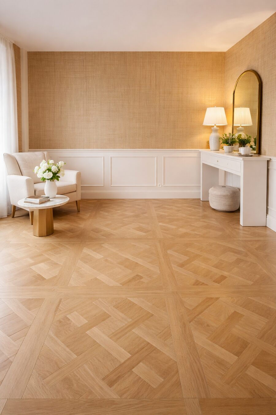 CHÊNE DALLES VERSAILLES SIGNATURE ROYAL VERNI PR BIS 900x900x20mm – 6mm de couche d’usure Certifié FSC 100% CHÊNE DALLES VERSAILLES SIGNATURE ROYAL VERNI PR BIS 900x900x20mm - 6mm de couche d'usure Certifié FSC 100%