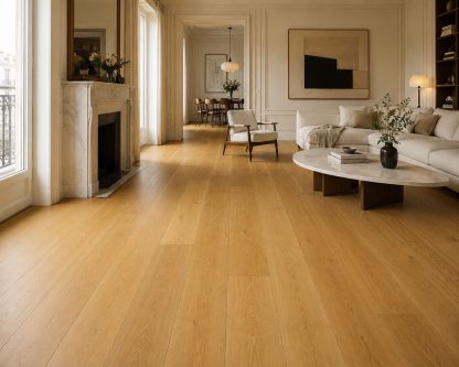 CHENE MASSIF VERNI BROSSE GO4 PR BIS NATUREL SABLE DORE 150x15mm -Certifié FSC 100%