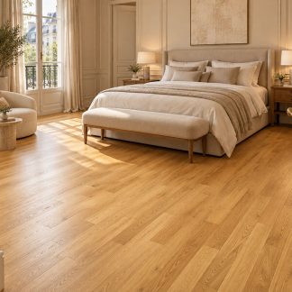 CHENE MASSIF VERNI BROSSE GO4 PR BIS NATUREL ELEGANCE PROVENCALE 90x15mm -Certifié FSC 100%