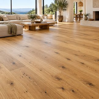 CHENE MASSIF CAMPAGNE Piqué HUILE BROSSE FEUILLE D'OR GO4 200X20X800 A 2400 - Certifié FSC 100 %