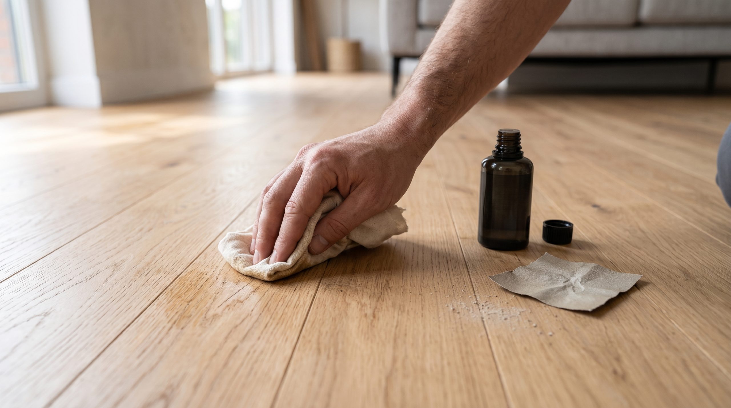 Rayures sur un parquet : comment les réparer selon la finition